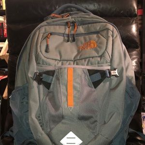 The North Face backpack.